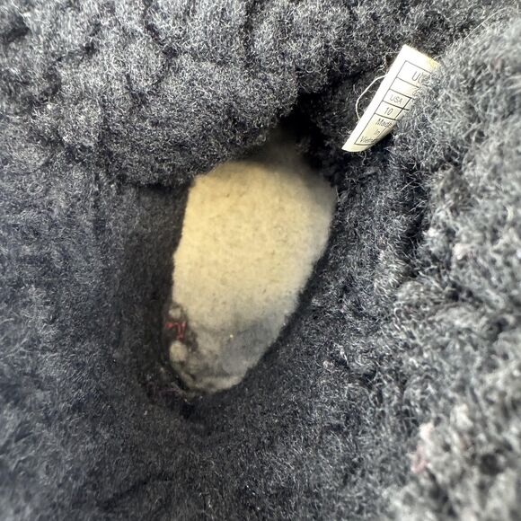 UGG Boots Womens Size 10 Black Pom Pom Shearling Leather Suede Winter 1018605 - Picture 9 of 10